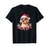 Labrador Retriever With Santa Hat And Sunglasses T-Shirt