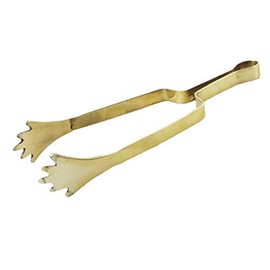 NKlaus Charcoal Tongs Brass Solid Smoking Tongs Shisha Tongs Ice Tongs Smoking Charcoal 2207