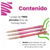 Set Pinceles Nail Art Fantasy Nails Liner Gel Uñas 3