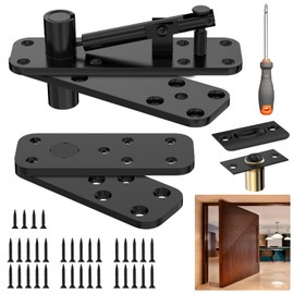 Pivot Hinge, Hidden Door Hinge 304 Stainless Steel 570LBS Load-Bearing Heavy Duty Hidden Door Bookcase 360 Rotation Invisible Hinges for Secret Doors