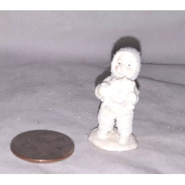 Department 56 Miniature Snowbabies I  Made This Just For You Handpainted Pewter Dept 56 NIB