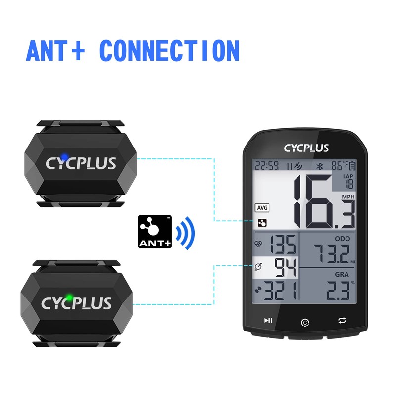 CYCPLUS Bluetooth/Ant+ Trittfrequenzsensor oder Geschwindigkeitssensor