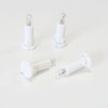 LXAUTOPCH HVAC Control Neo-Wedge Bulb With White Socket(Set of 4pcs)