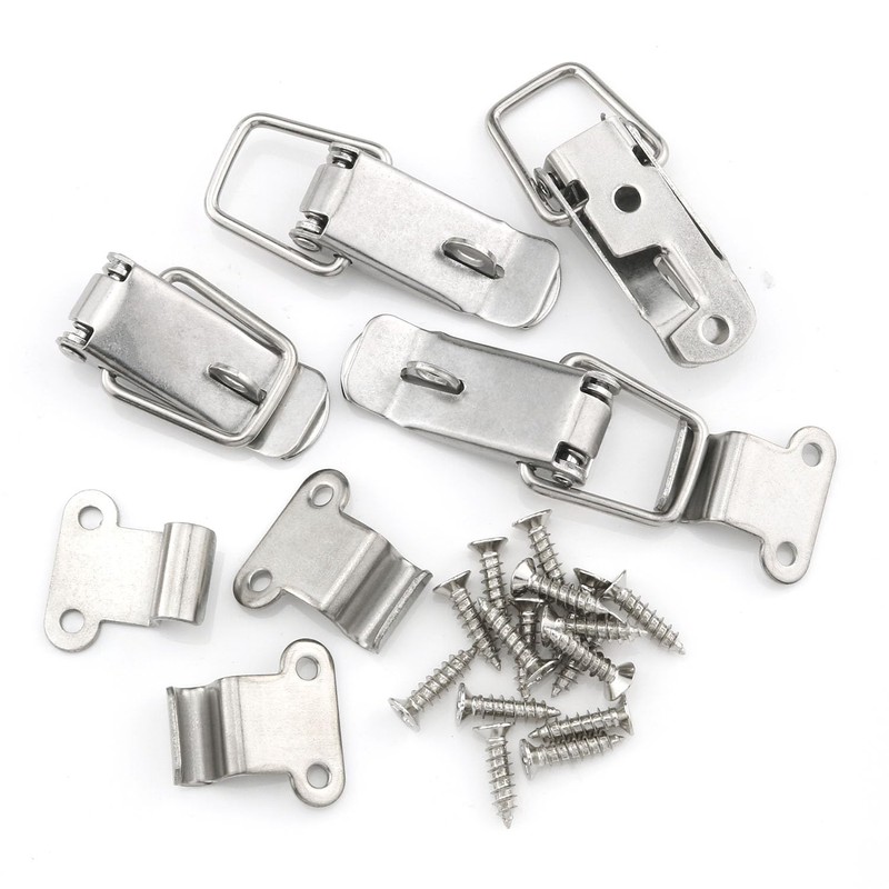 ITROLLE 4PCS 58mm 90 Degree Right Angle Latch Stainless Steel
