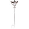 Evergreen Garden Outdoor Rain Gauge - Dragonfly Thermometer & Rain