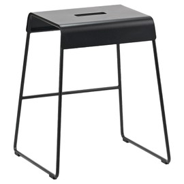 Zone Denmark 24503 Stool, 17.7 inches (45 cm), A-Stool, Outdoor Black