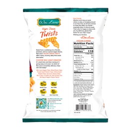 Wai Lana Chips Vegan Cheese Twists with Potato and Lentils - Gluten Free, Non-GMO, Zero Trans Fat, 2.65 oz(Count of 12)