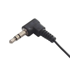 Dynamic Enclosed In-Ear Stereo Single Ear Earphones 3.5mm for Radio 3.5mm L Shape / L Shape Stereo Mini Plug Single Ear Earphones / VM-4081