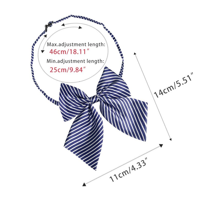 Allegra K School Ribbon, Ribbon Tie, Uniform, Bowtie, Bowtie, Adjustable,