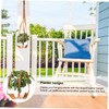 NOLITOY Hanging Planter Leather Sling for Use Flower Pot Holder