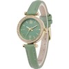 Comtex Fashionable Women's Analogue Quartz White Dial Wrist Watch, Green,