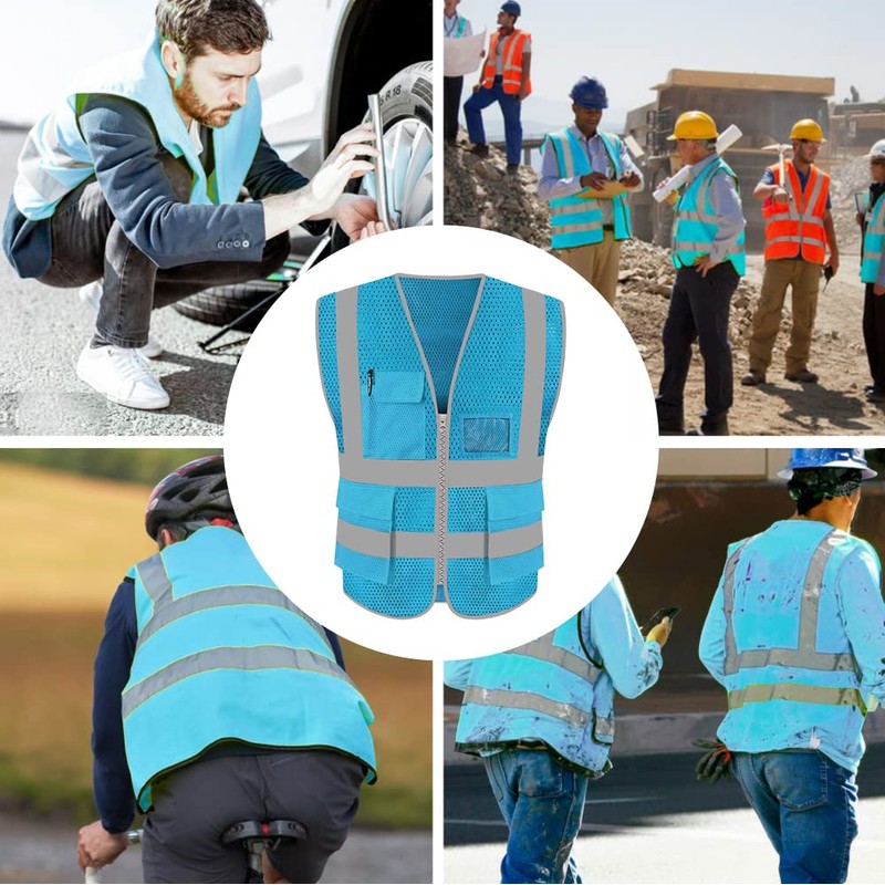FEimaX FEimaX High Visibility Safety Vest Mesh Reflective Work Vests