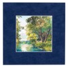 5x5 Mat For 7x7 Frame - Precut Navy Suede Square