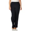 Briggs New York Flat Front Pull On Pant with Slimming