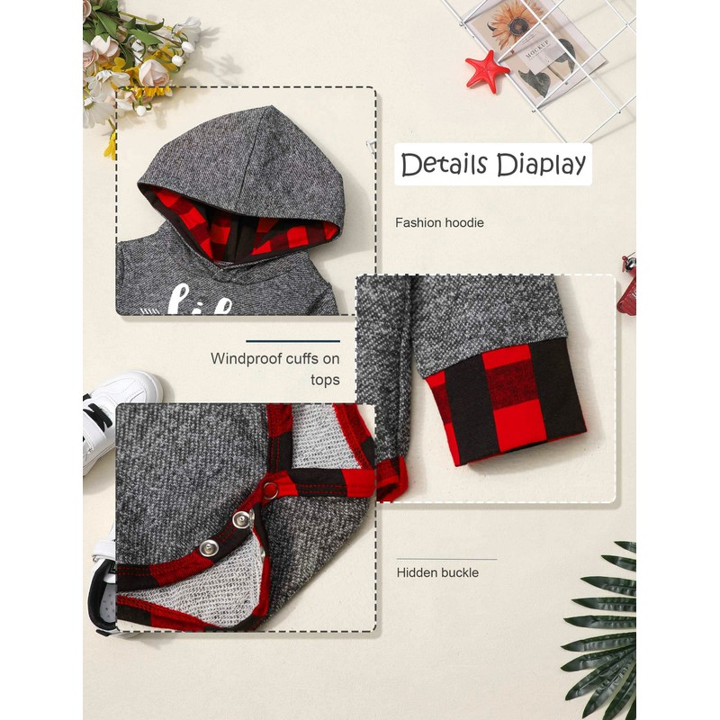 Fommy Newborn Baby Boy Clothes Outfits Little Brother Letter Print