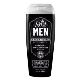 Crema Corporal Real Men Total 400 Ml Cuerpo, Cara Y Manos
