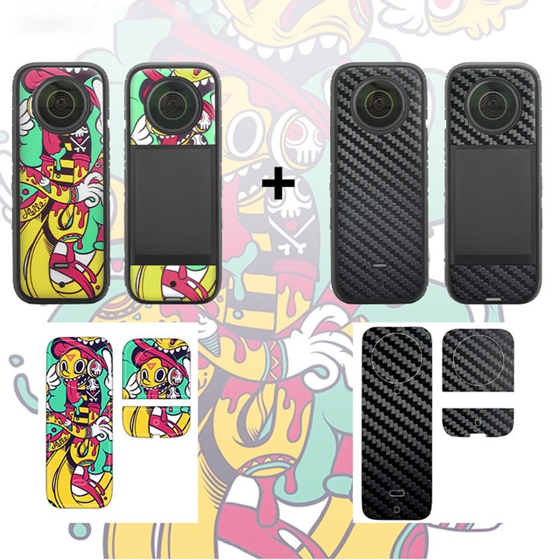 Cartoon Pattern PVC Stickers Panorama Camera PVC Sticker Protective Anti