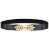 ArtiDeco Women's Metal Decorative Belt Thin Belt Elastic Waist Strap