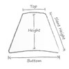 Upgradelights White Square Bell 8 Inch Clip on Candle Stick