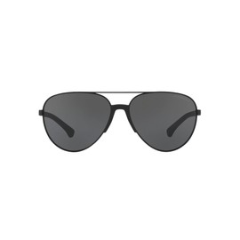 Emporio Armani Men's Ea2059 Sunglasses, Matte Black/Grey, 61 mm