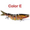 CHSEEO 1PC Multi-jointed Fishing Lure Hard Bait Fishing Hooks Multi-segments