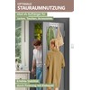 4smile Door Coat Rack for Hanging, Colour: White, Universal Door