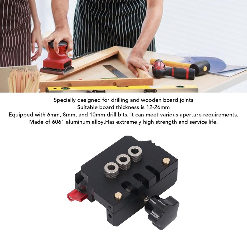 Self Centering Doweling Jig Kit, Drill Jig for Straight Holes,