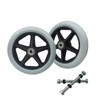 2 Pack Wheelchair Wheel - Environmentally Friendly PU material,6 Inch