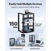 15U Wall Mount Network Cabinet 19-Inch Carbon Steel Open Frame