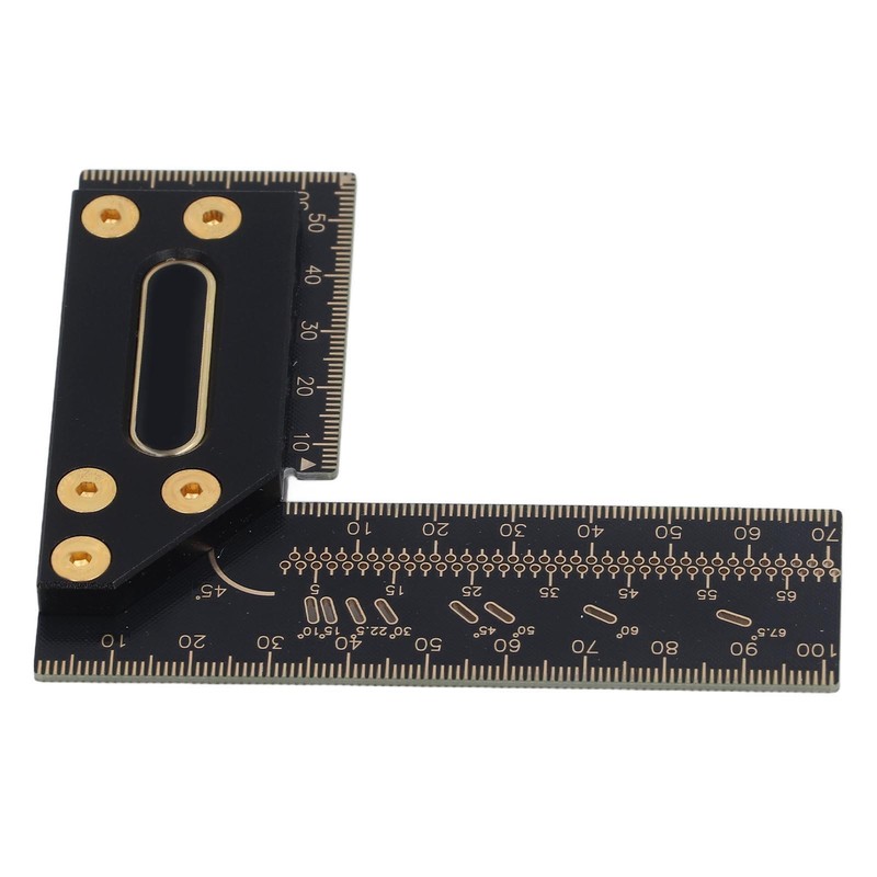 100mm Woodworking Scriber L Shape Square Ruler Aluminum Alloy Carpenter
