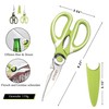 Kitchen Scissors 21 cm, Universal Scissors with Blade Cover, Sharp