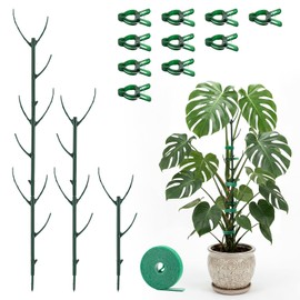 Yeomant 6 Pack Stackable Monstera Plant Support Stakes, Plant Stakes for Indoor Plants & Outdoor Use, Pothos Plant Climber Support for Monstera, Philodendron, Climbing and Potted Plants