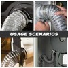 2 Pieces Exhaust Hose 75 mm Kit, Ventilation Pipe with