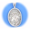 New Jesus Christ with Crown of Thorns 925 Solid Sterling