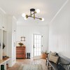 Ganeed Mid Century Sputnik Chandelier Industrial Semi Flush Mount Ceiling