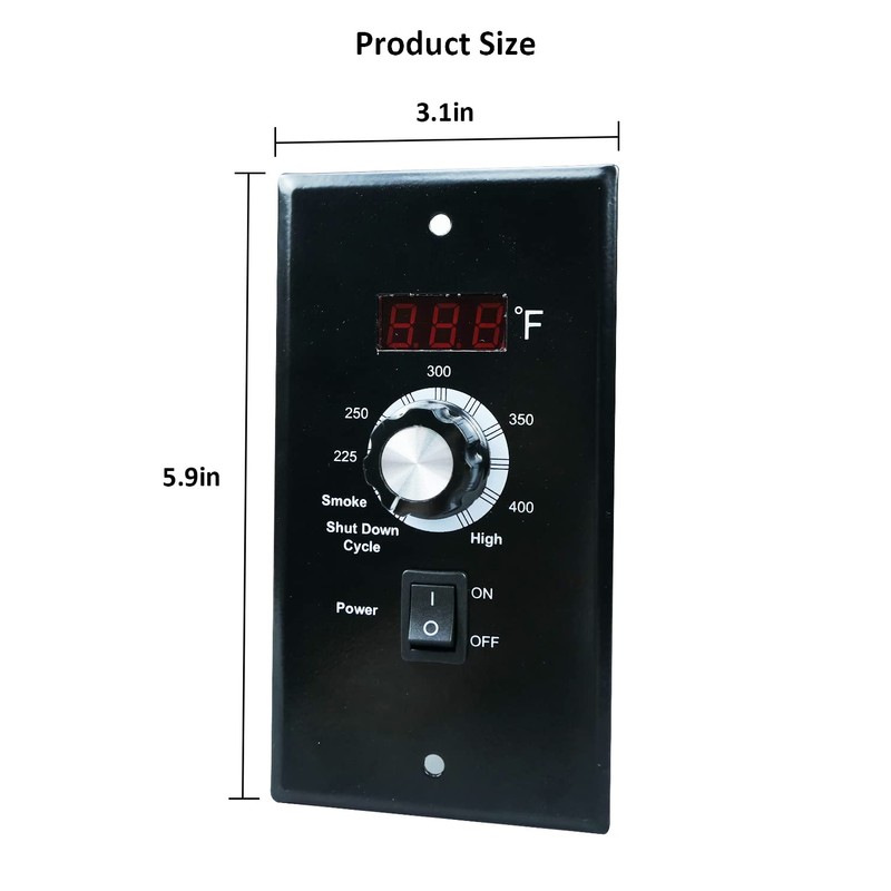 Digital Thermostat Controller Board Fit for Z Grills Pellet, 120V