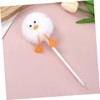 DOITOOL 3Pcs Cute Duck Pom Pom Ballpoint Pens Writing Pens
