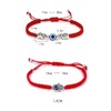 GeorgeX Paquete de Dos Pulseras Trenzadas Rojas Pulsera de Protección