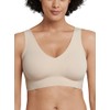 Schiesser Invisible Soft Women's Bustier with Removable Pads, Sand_170364