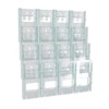 Azar Displays 252324 16-Pocket Trifold Size Wall Mount Display