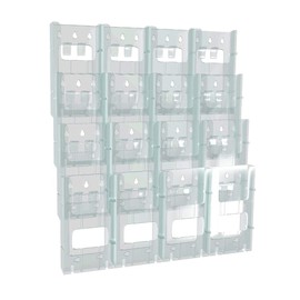 Azar Displays 252324 16-Pocket Trifold Size Wall Mount Display