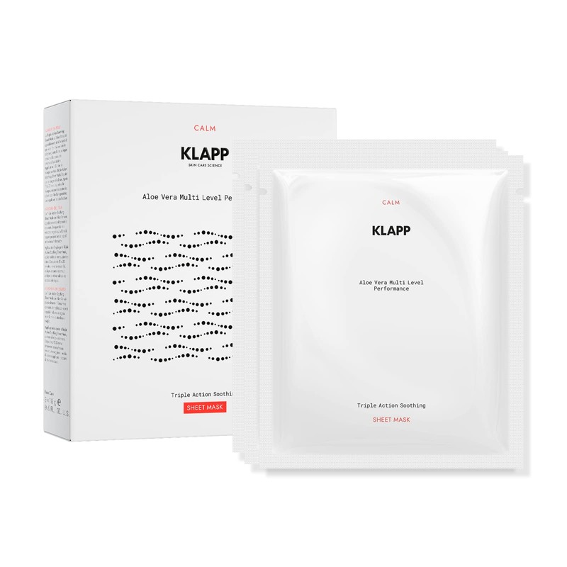 KLAPP Cosmetics Triple Action Soothing Sheet Mask (1 Set of