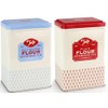 Set of Plain & Self Raising Flour Tins