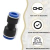 Bwintech 12 Pcs 10mm to 12mm Pneumatic Straight Reducing Push