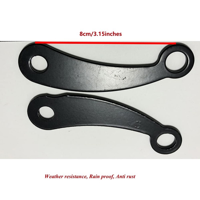 2pcs Universal Motorcycle Speedometer Bracket,Stainless Steel 304 Speedometer Mount,Durable Bracket(Black)