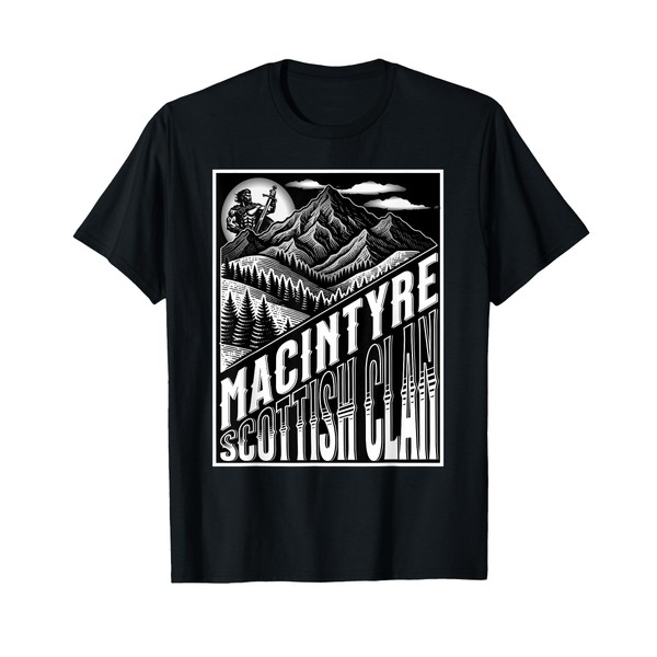 MacIntyre Scottish Clan Sword of Gaelic Kin T-Shirt