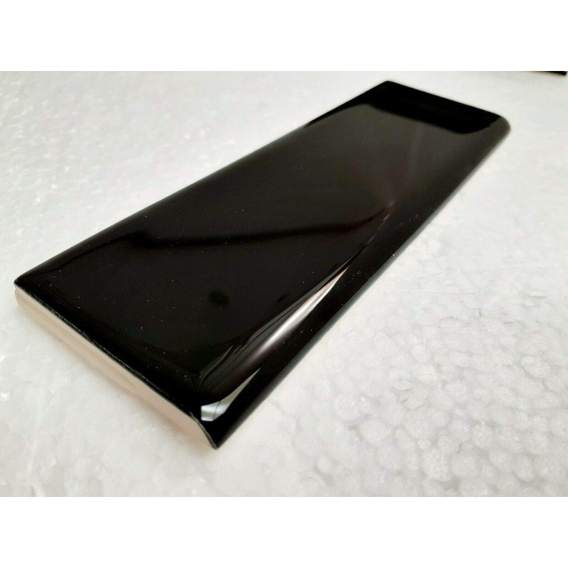 Black 2x6 in Ceramic Tile Bullnose Trim Edge 2 x