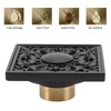 Floor Drain Quadrate Antique European Style Copper Stainless Steel Odor