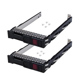 Hard Drive Bracket 2.5" NVMe SSD Caddy 727695-001 Hard Drive Caddy Compatible with HP Proliant DL325 DL360 DL380 DL385 DL560 DL580 ML350 Gen10 G10 Servers, 2 Pack