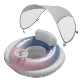 Ad Flotador Inflable Para Bebé Con Toldo